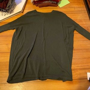 Forever 21 XS Jade Green Knit Sweater Dress 3/4 Sleeves